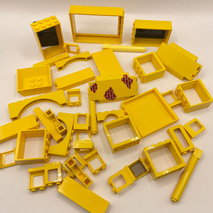 LEGO Doors and Windows, Yellow, Building, 40 Pieces