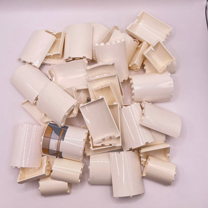 LEGO White, Large Round Panels, Approx. 250g