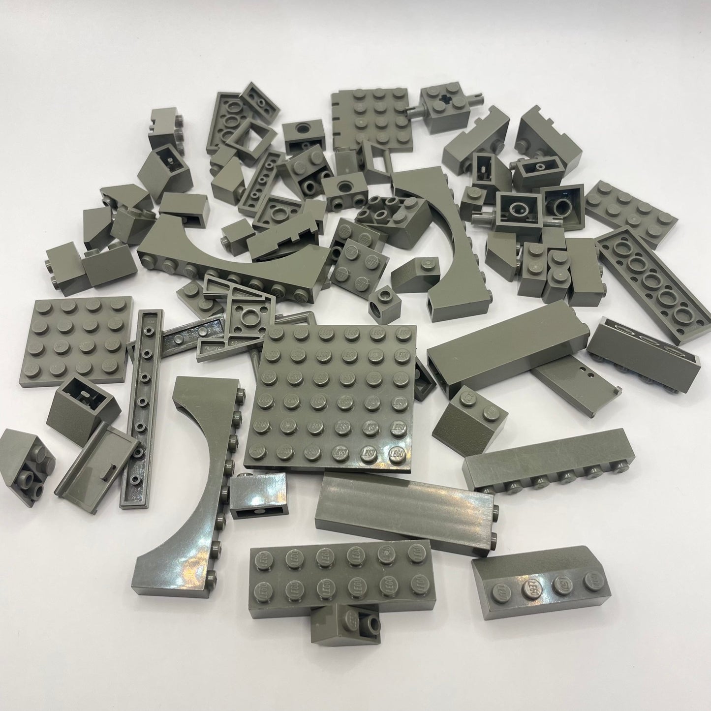 LEGO Mixed Pieces, Old Dark Grey, Approx. 85g