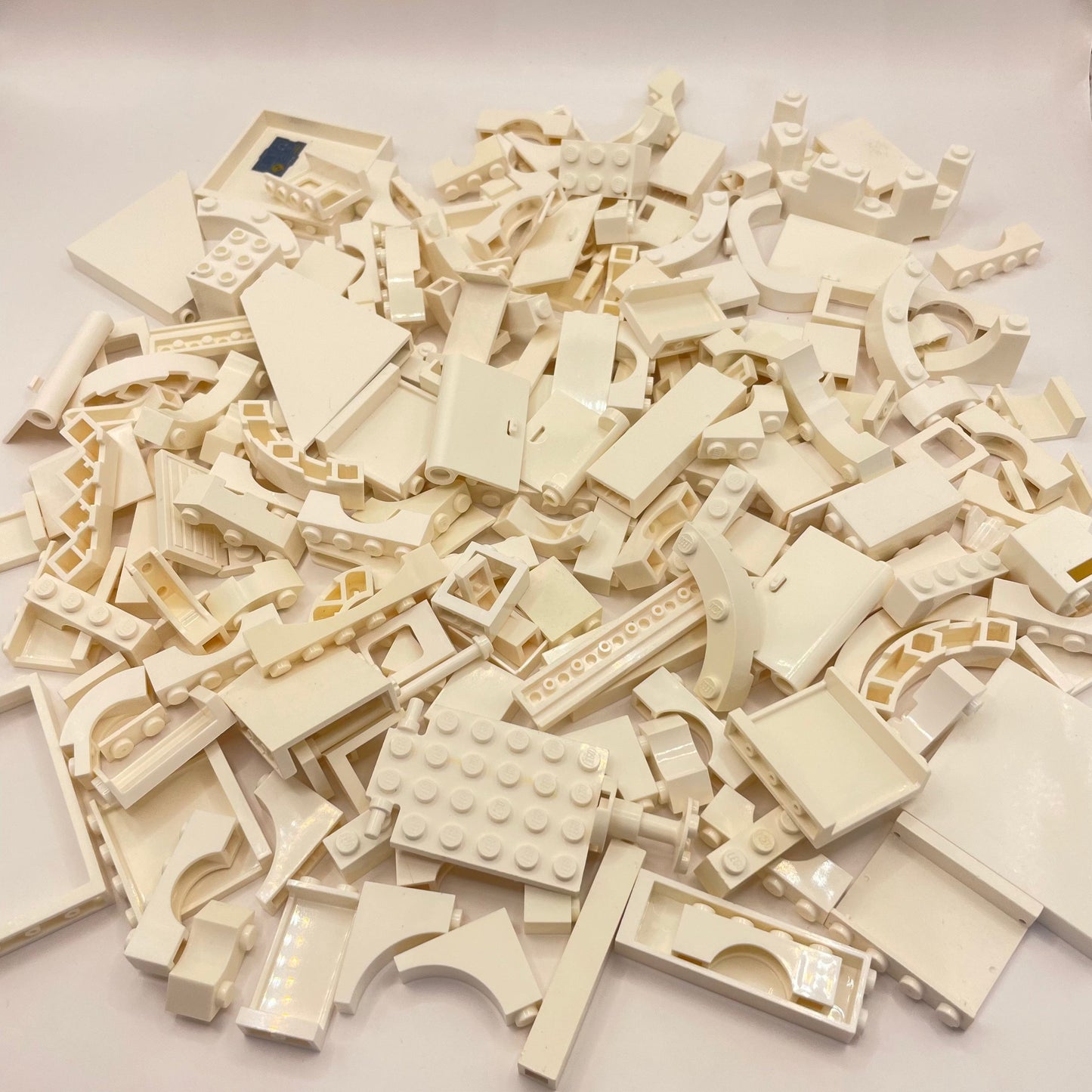 LEGO Mixed Building Pieces, White, Approx. 280g