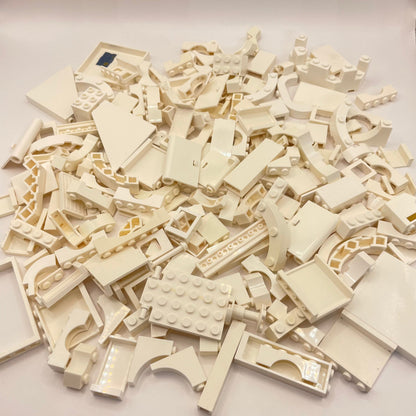 LEGO Mixed Building Pieces, White, Approx. 280g