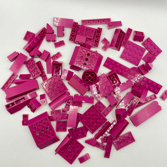 LEGO Mixed Bricks, Magenta, Approx. 100g