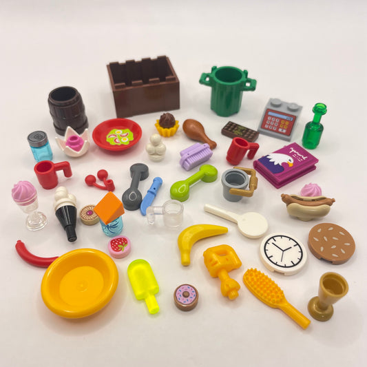 LEGO Food / Kitchen Bundle, Mixed Pieces (40 Pieces)