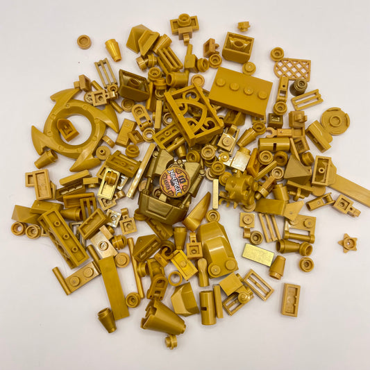 LEGO Greebling, 1x1, Mixed Gold, Approx. 50g