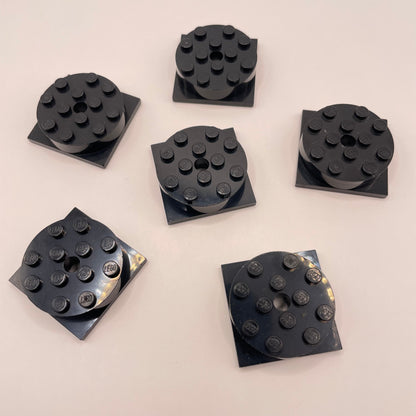 LEGO Turntables, Black, 6 Pieces