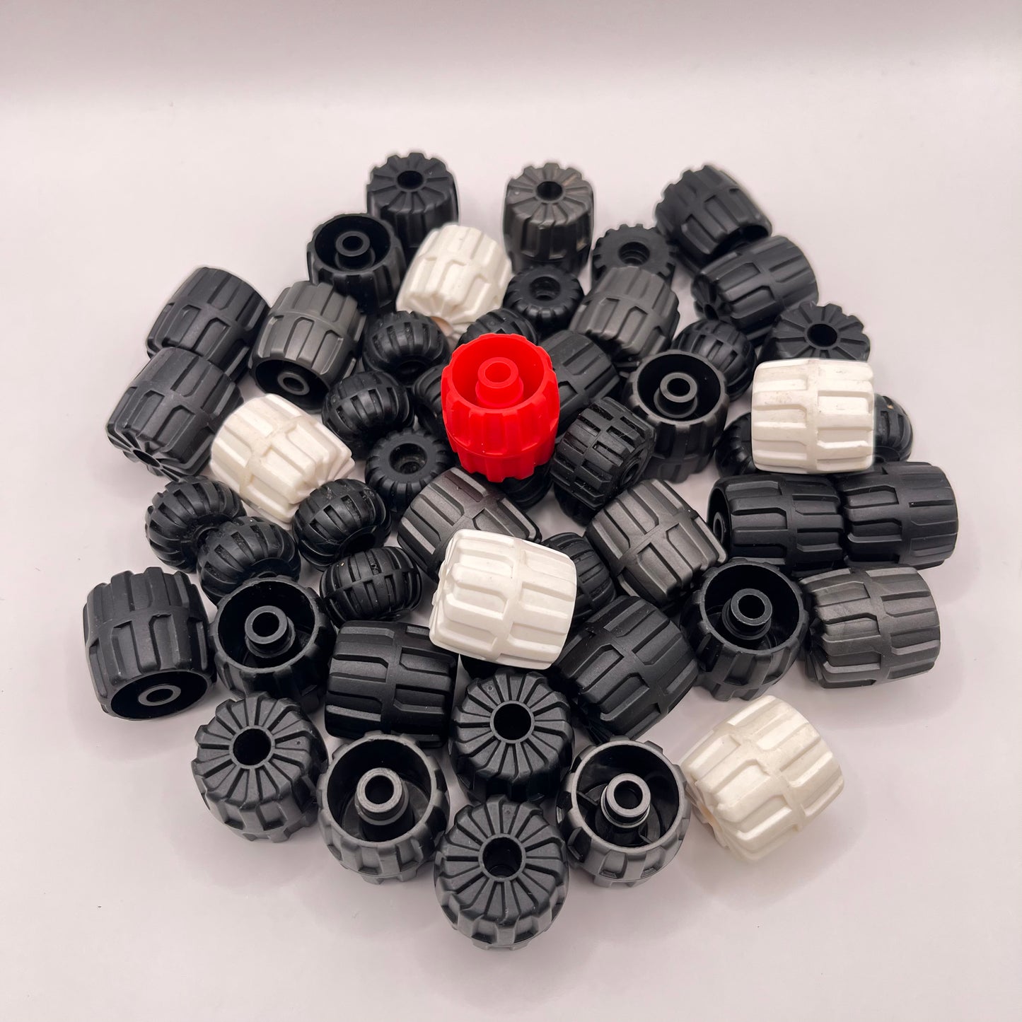 LEGO Hard Wheels, Mixed Wheels, Vehicle Pieces, Approx. 190g