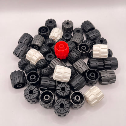 LEGO Hard Wheels, Mixed Wheels, Vehicle Pieces, Approx. 190g