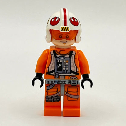 LEGO Luke Skywalker Pilot, Dual Molded Helmet, Star Wars, Minifigure (sw0952) - Marked Helmet