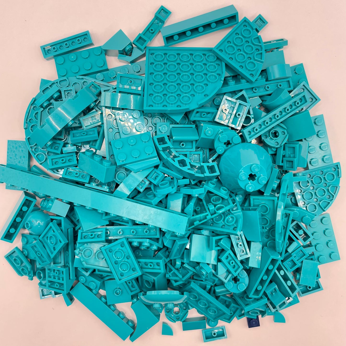 LEGO Mixed Pieces, Dark Turquoise, Approx. 200g