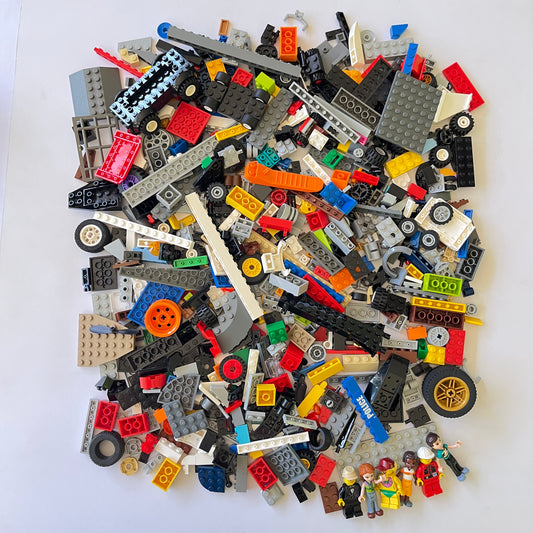 LEGO Fun Pack, Mixed Bag, Approx. 750g includes 6 Minifigures/Minidolls