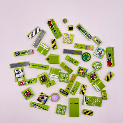 LEGO Small Stickers, Lime Green, 40 Pieces