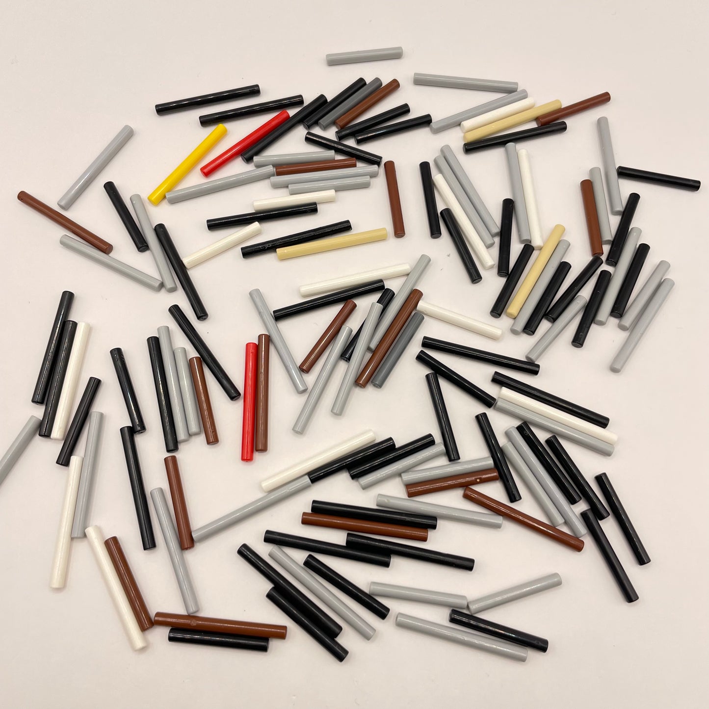 LEGO Mixed 3L / 4L Bars / Poles, 120 Pieces