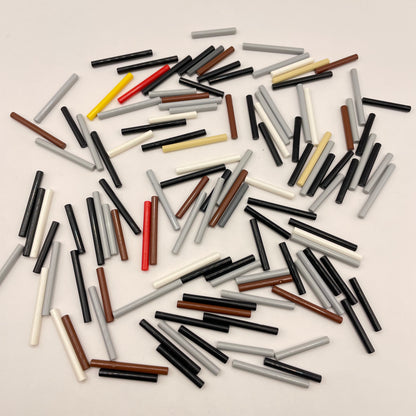 LEGO Mixed 3L / 4L Bars / Poles, 120 Pieces