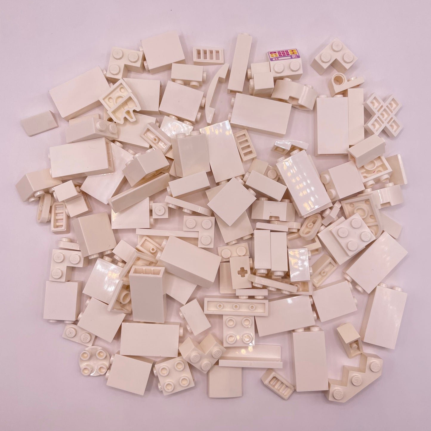 LEGO Mixed Bricks, White, Approx. 115g