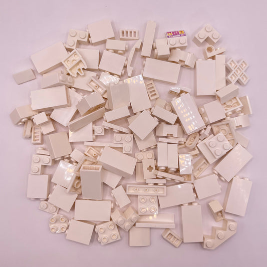 LEGO Mixed Bricks, White, Approx. 115g