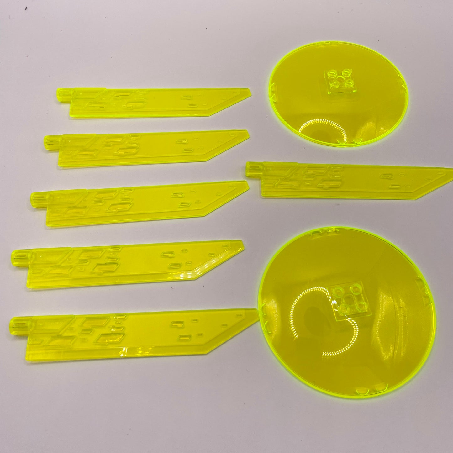 LEGO Transparent Green, Radar Dish/Propellors, 8 Pieces