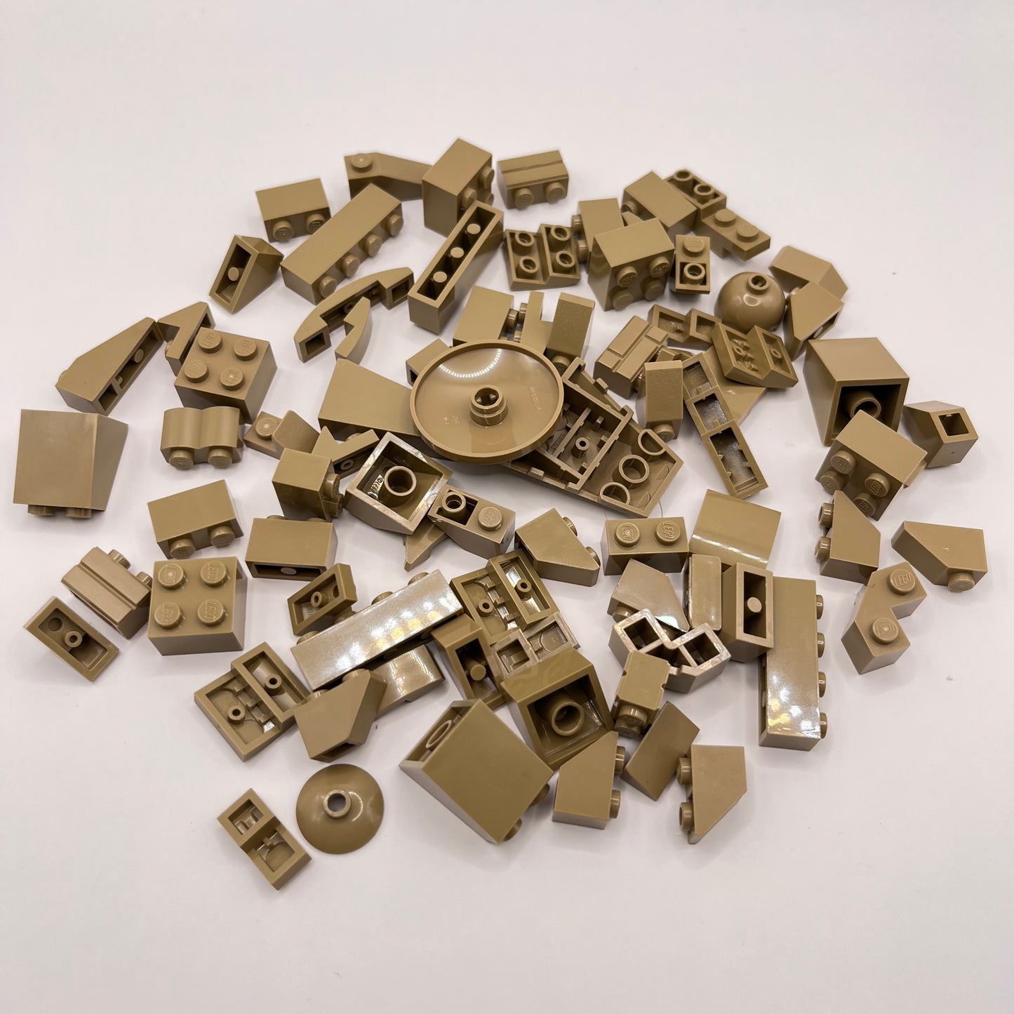 LEGO Bricks and Slopes, Dark Tan, Approx. 60g