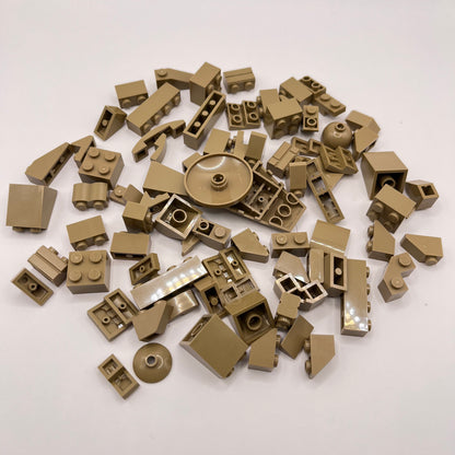 LEGO Bricks and Slopes, Dark Tan, Approx. 60g