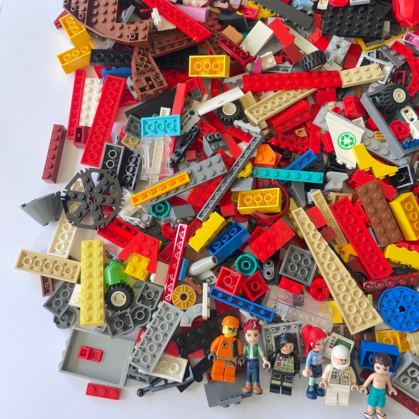 LEGO Fun Pack, Mixed Bag, Approx. 750g includes 6 Minifigures/Minidolls
