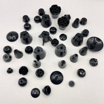 LEGO Round Slopes, Black, Approx. 45g