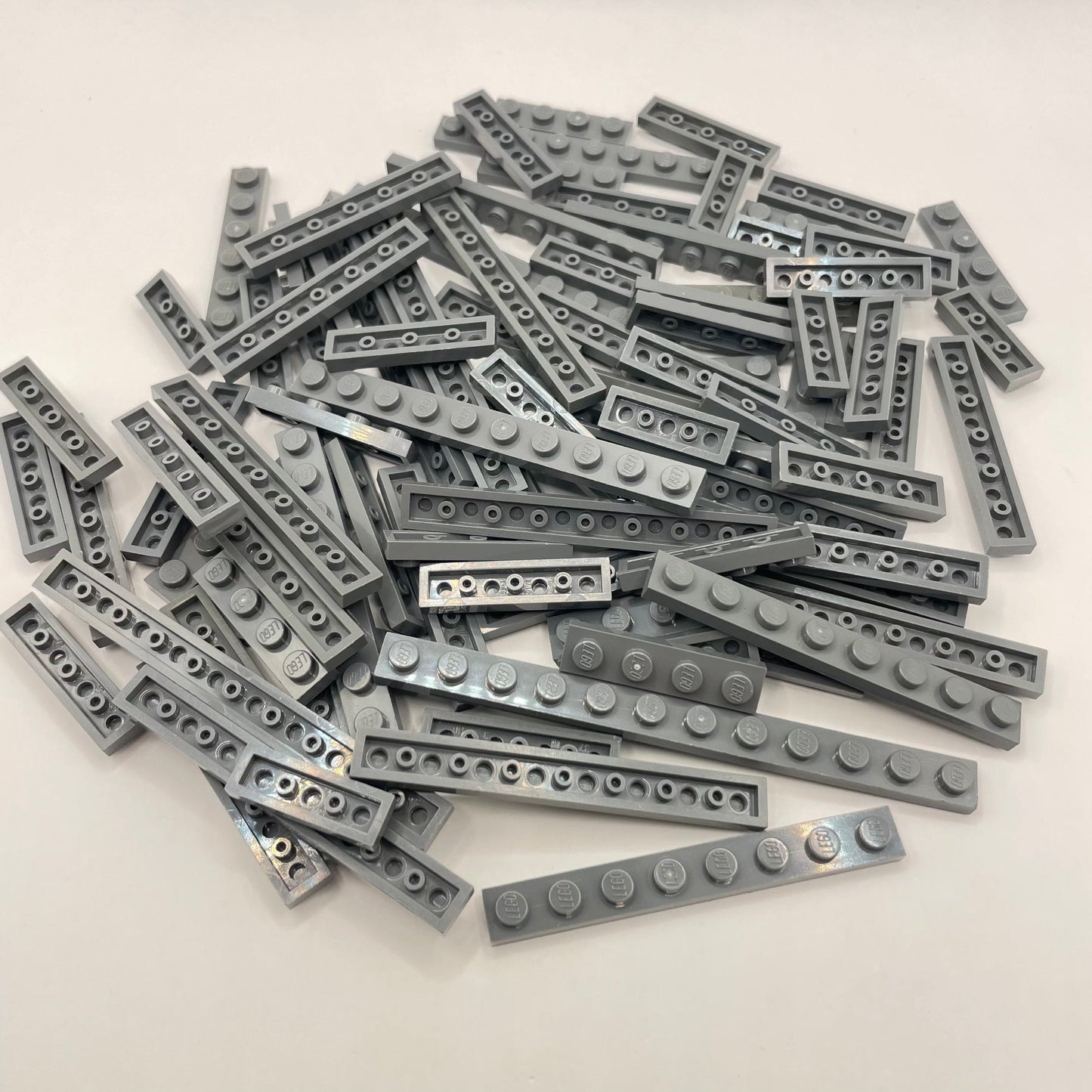 LEGO Dark Bluish Grey, 1x Plates, Approx. 75g