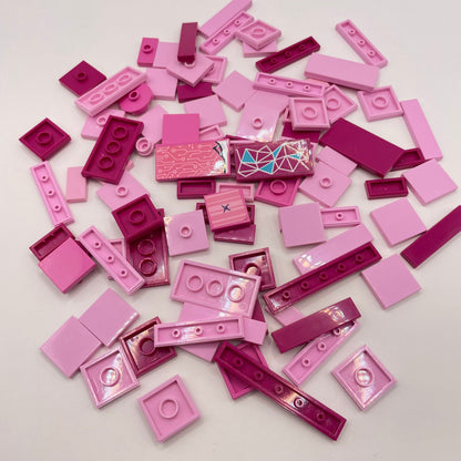 LEGO Tiles, Mixed Pink, Approx. 45g
