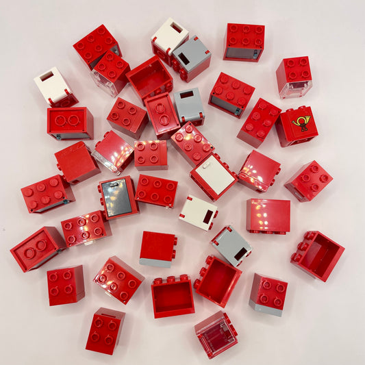 LEGO Cupboards, Red, Building, Approx. 100g