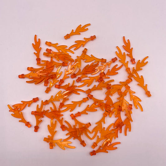 LEGO Fire Energy Effects, Transparent Orange, 50 Pieces