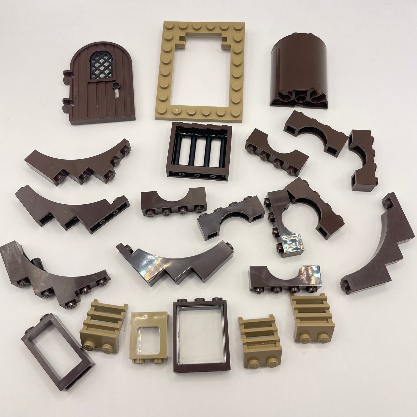 LEGO Dark Tan, Dark Brown, Building, Approx. 45g