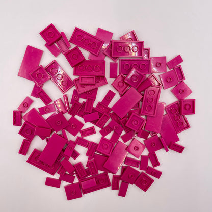 LEGO Tiles and Jumpers, Magenta, Approx. 45g