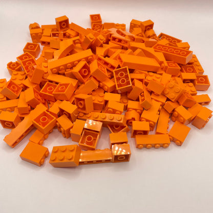 LEGO Bricks, Orange, Approx. 250g