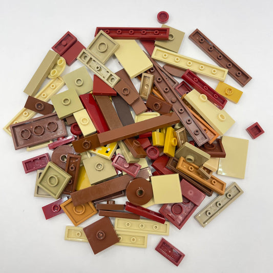 LEGO Tiles, Mixed Browns, Approx. 45g