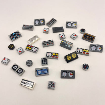 LEGO Prints and Stickers, Small Screens/Displays, 30 Pieces