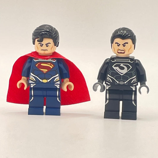LEGO General Zod, Superman, Super Heroes, Minifigure (sh0078, sh0077) (2 Pack)