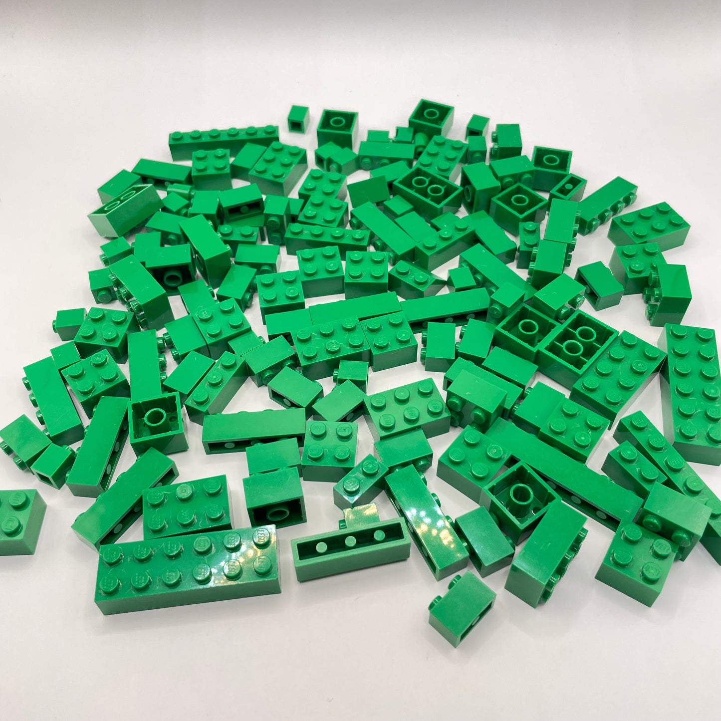 LEGO Bricks, Green, Approx. 140g
