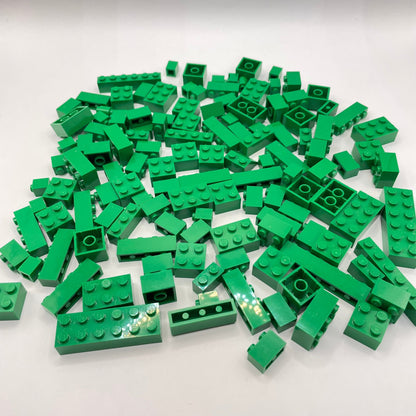 LEGO Bricks, Green, Approx. 140g