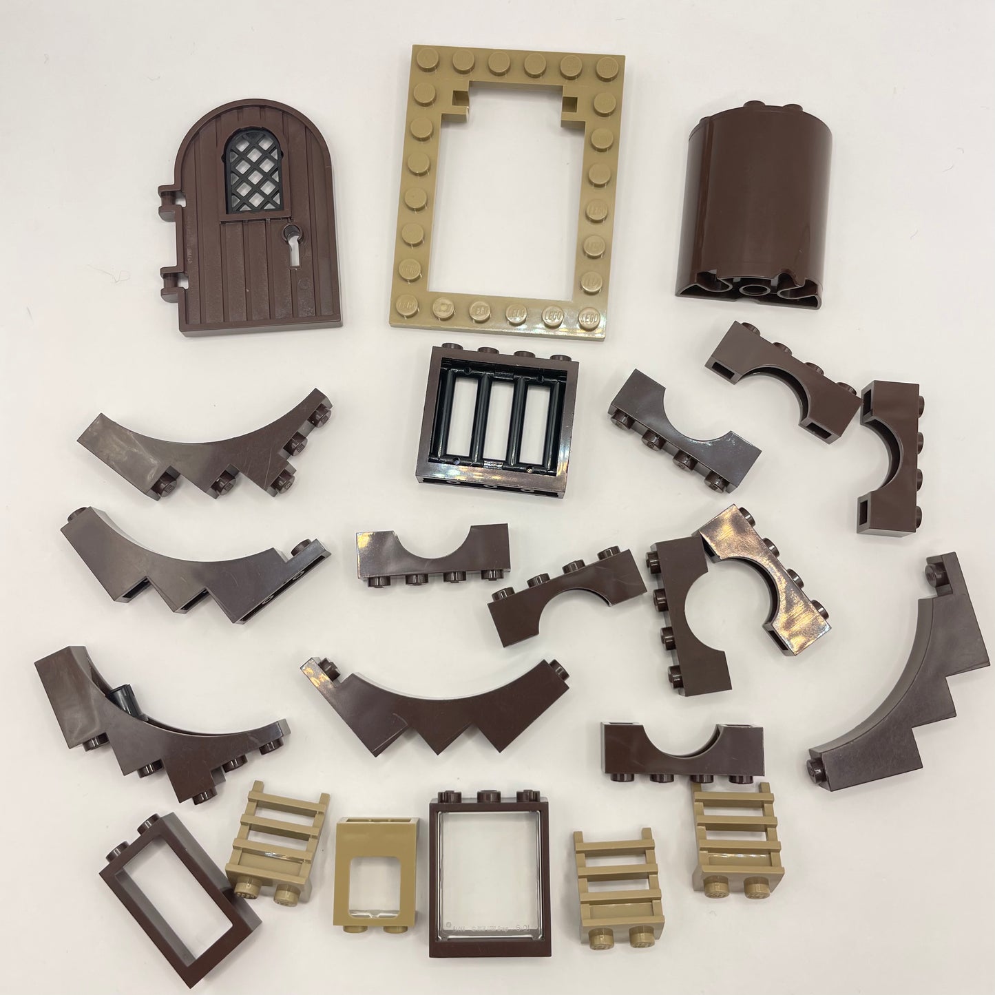 LEGO Dark Tan, Dark Brown, Building, Approx. 45g