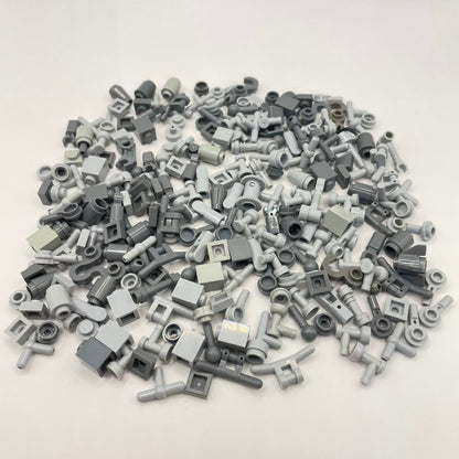 LEGO Greebling, Mixed Pieces, Mixed Grey, Approx. 50g