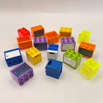 LEGO Cupboards, Mixed Colours, Building, Approx. 45g
