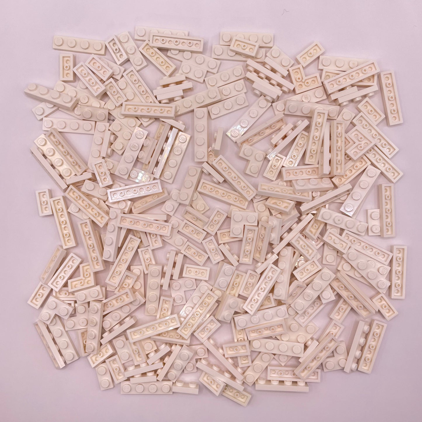 LEGO Plates, 1x Wide, Short, White, Approx. 120g