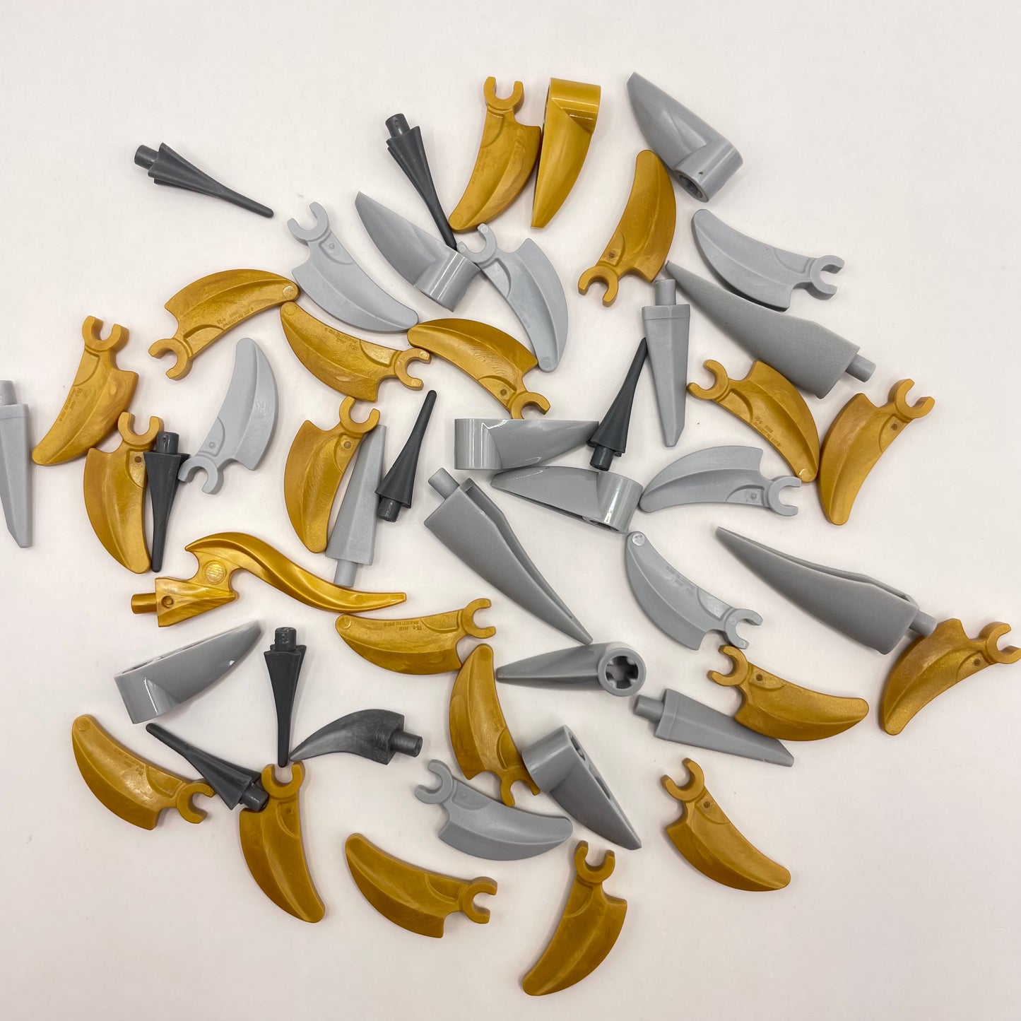 LEGO Claws, Gold, Silver and Grey, 50 Pieces
