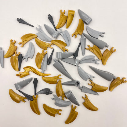 LEGO Claws, Gold, Silver and Grey, 50 Pieces