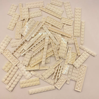 LEGO Plates, White, Approx. 90g