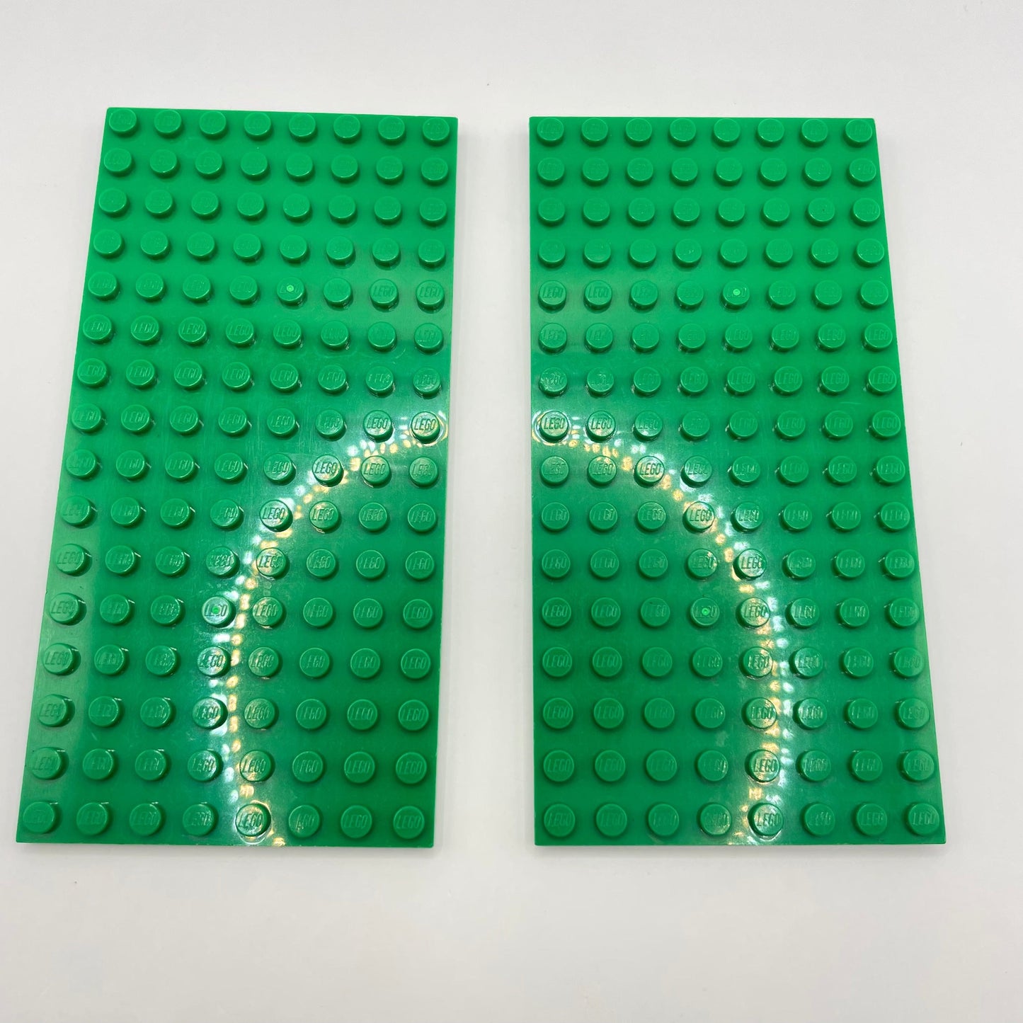 LEGO 8x16 Plates, Green, 2 Pieces,