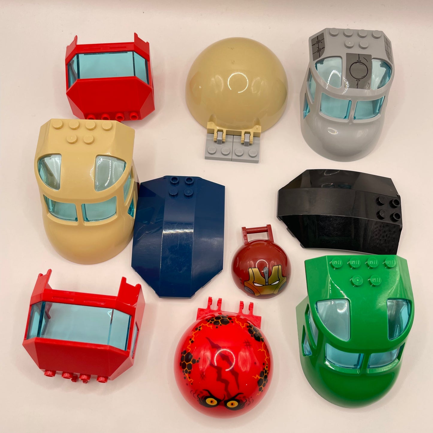 LEGO Mixed Windscreens, Mixed Colours, Mixed Vehicles, 10 Pieces