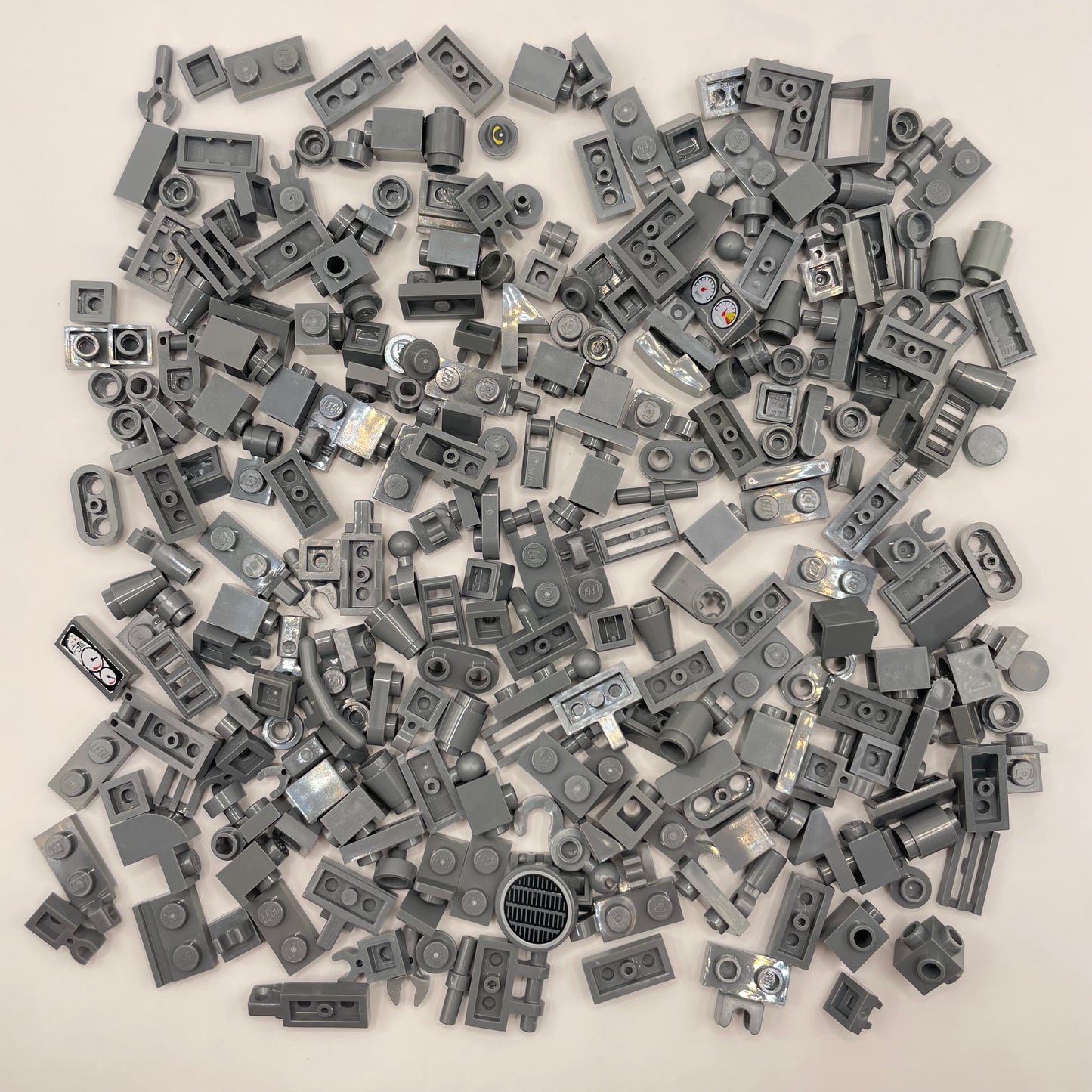LEGO Greebling, Dark Bluish Grey, 250 Pieces