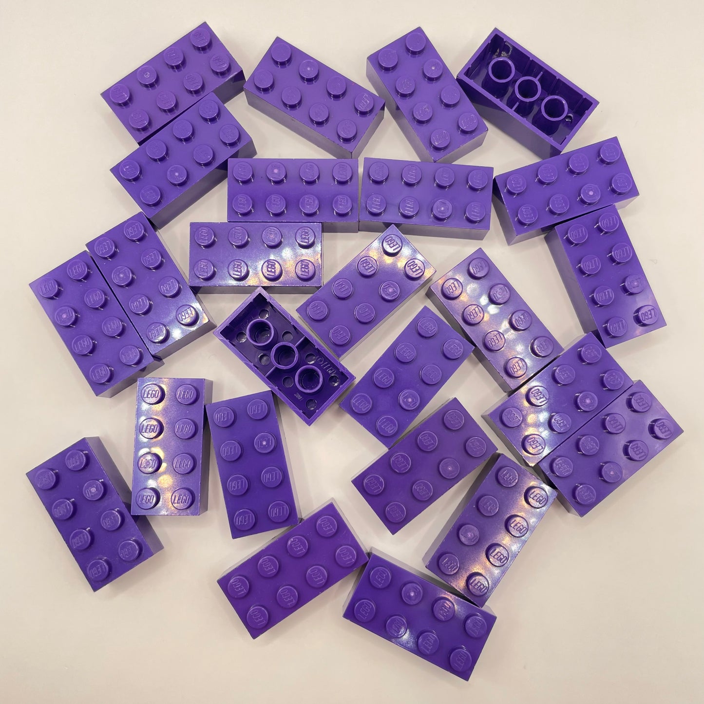 LEGO 2 x 4 Bricks, Dark Purple, 25 Pieces