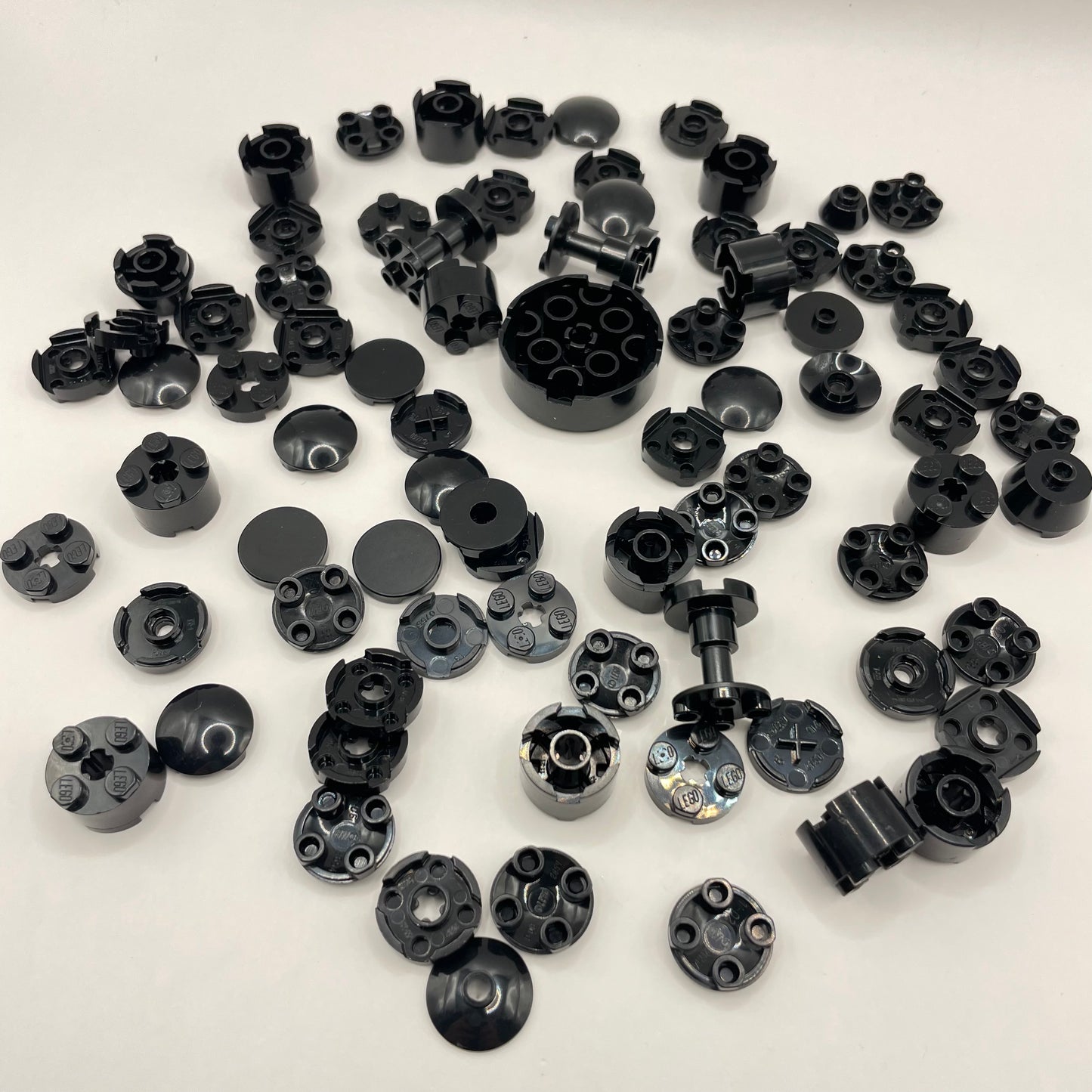 LEGO Round, Black, Approx. 40g
