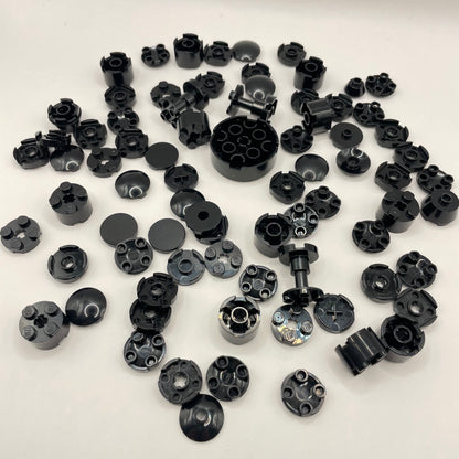 LEGO Round, Black, Approx. 40g