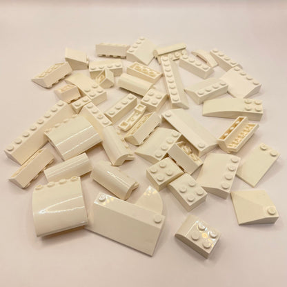 LEGO Large Slopes, White, Approx. 100g
